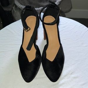 Soludos black heels. Used but like new. 8 1/2